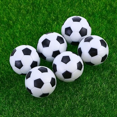 UEETEK 6pcs 32mm mesa Mini pelotas de fútbol para actividades ...