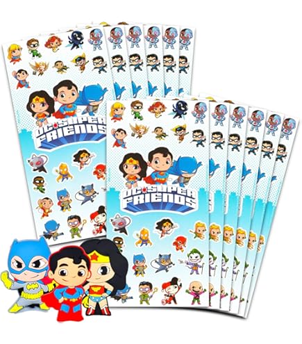 DC Comics Superman - Mini Juego De Recuerdos De Fiesta, Paquete Con 24 Paquetes De Juego De Superman Con Páginas Para Colorear Y Más | Suministros De