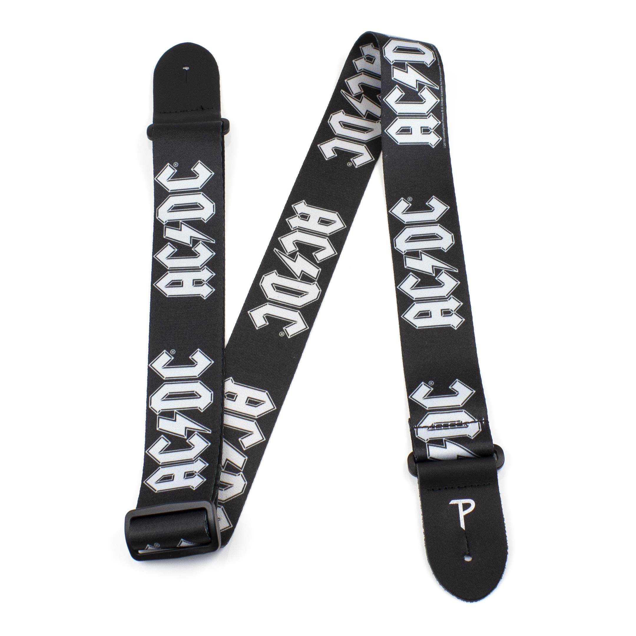 Perri's Leathers Ltd.- Guitar Strap- Polyester- Official Licensing- ACDC- Adjustable- For Electric/Bass/Acoustic Guitars- (LPCP-1034)