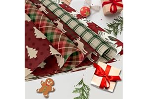 24PCS Christmas Scrapbook Paper 12x12 Vintage Christmas Theme Double Sided Scrapbook Paper for DIY Albums Journals Card Makin