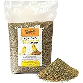Wholesome Harvest - Corn &amp; Soy-Free Chick Starter Feed - All Grain &amp; Non-GMO Chick Food Starter with Omega 3 - Chicken Feed for Growing Healthy Chicks with High-Protein 22% and Probiotics - 10 Lb