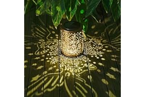 KELVINLUX Large Hummingbird Solar Garden Lanterns, Upgraded Solar Panel & 2000mAh Battery Outdoor Waterproof, Housewarming Birthday Gifts, 13.4" Metal Hanging Lights for Backyard Patio Pathway Lawn