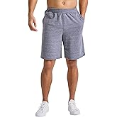 Hanes Mens Originals French Terry Sweat Shorts, Pull-on Athletic Shorts, 9"