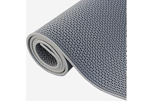 Yonynise 3x16.4Ft Drainage Floor Mat,0.22" Thick Non Slip Commercial Floor Mat Pool Deck Drainage Mat Roll Heavy Duty Commerc