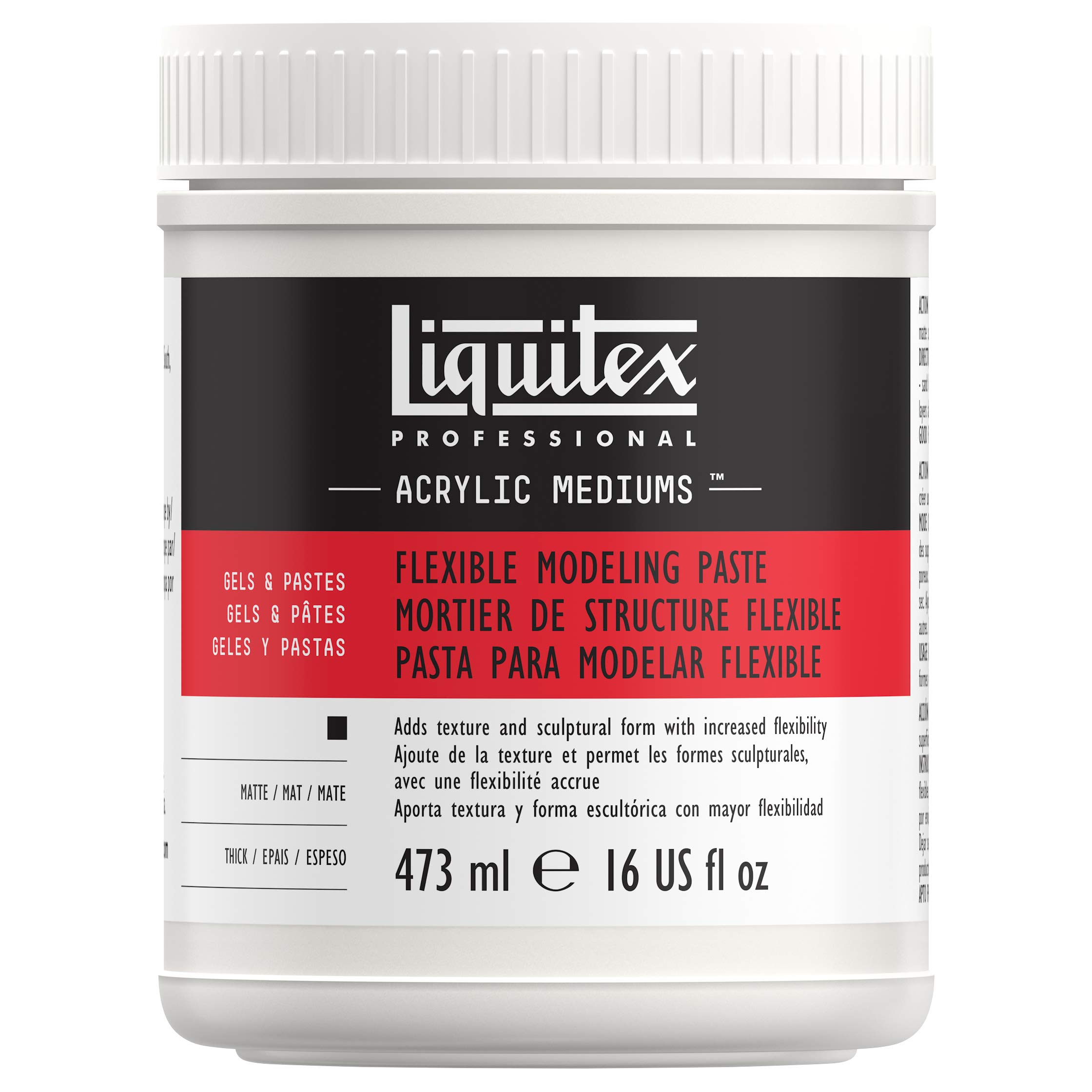 Liquitex 8916 Professional Flexible Modeling Paste Medium, 473 ml