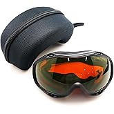 MCWlaser Laser Safety Goggles OD5+, 190-540nm / 800-1700nm Yag, Blue, Green Laser and UV Light Eye Protection Laser Glasses for 445nm, 450nm, 455nm, 532nm, 808nm, 980nm, 1064nm, 1080nm Absorption Type