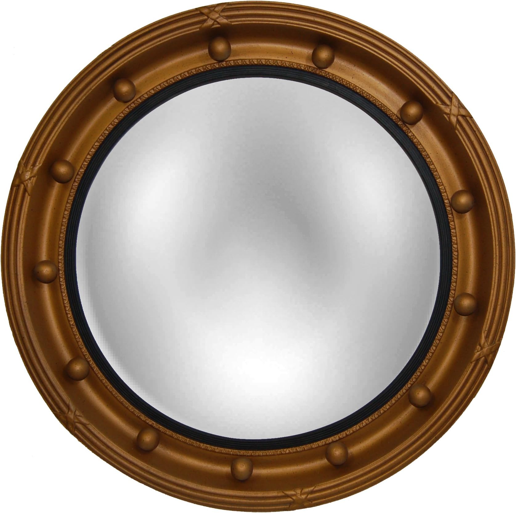 Hickory Manor House Regency Convex Mirror, Bronze