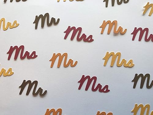 Amazon Com Mr Mrs Confetti Fall Wedding Confetti Fall