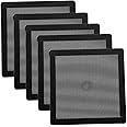 120mm Fan Dust Filter Mesh 4.72inch Magnetic Frame PVC PC Computer Case Fan Dust Mesh Cover Grills Black 5-Pack