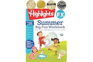 Summer Big Fun Workbook Bridging Grades P & K: Kindergarten Summer Workbook with Alphabet, Numbers, Colors and More, Prepare for Kindergarten Curriculum at Home (Highlights Summer Learning)