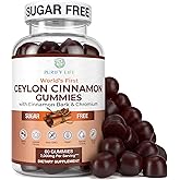 Sugar-Free Ceylon Cinnamon Gummies (2,000mg/Serving) – Vegan, Gluten-Free Herbal Supplement – Replace Cinnamon Capsules, Pills & Powders – 60 Chews