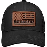 World's Best Dad Ever Trucker Hat Baseball Cap Fathers Day Birthday Gifts for Dad from Daughter Son Black Fathers Day Hat