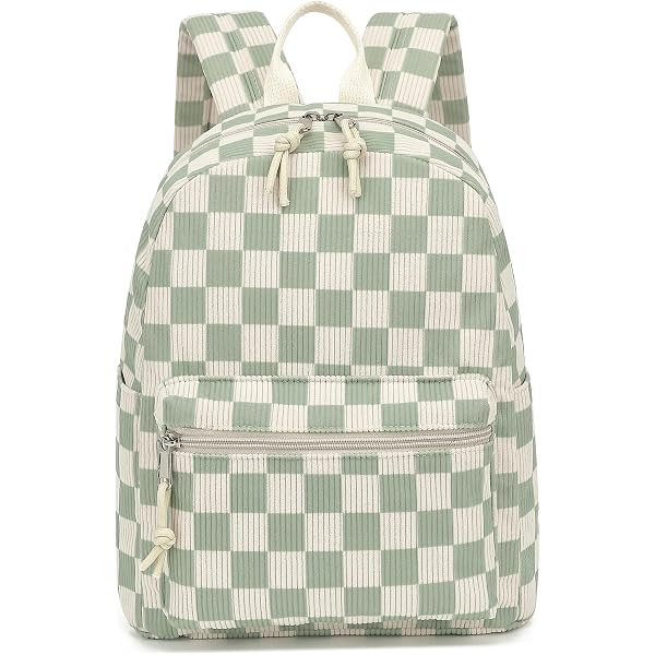 Checkered Backpack Purse Women\'s Fashion Daypack Travel Work Chic Amazon.com: AMZFROG Checkered Backpack for Women Fashion  main image 3