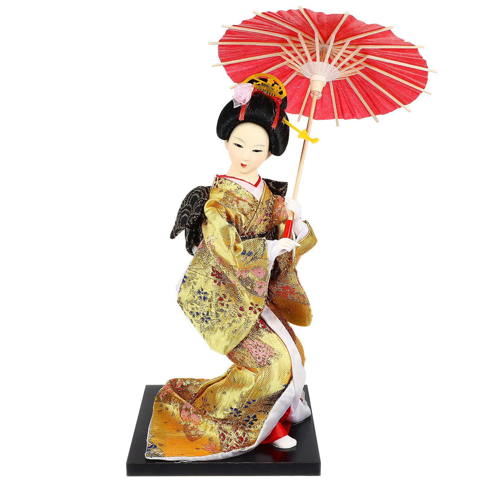 NOLITOY Kimono Figure Japanese Geisha Figurines Dolls Japanese Kimono Statue Asian Geisha Collectible Figurine Decoration for Home Office Table Doll