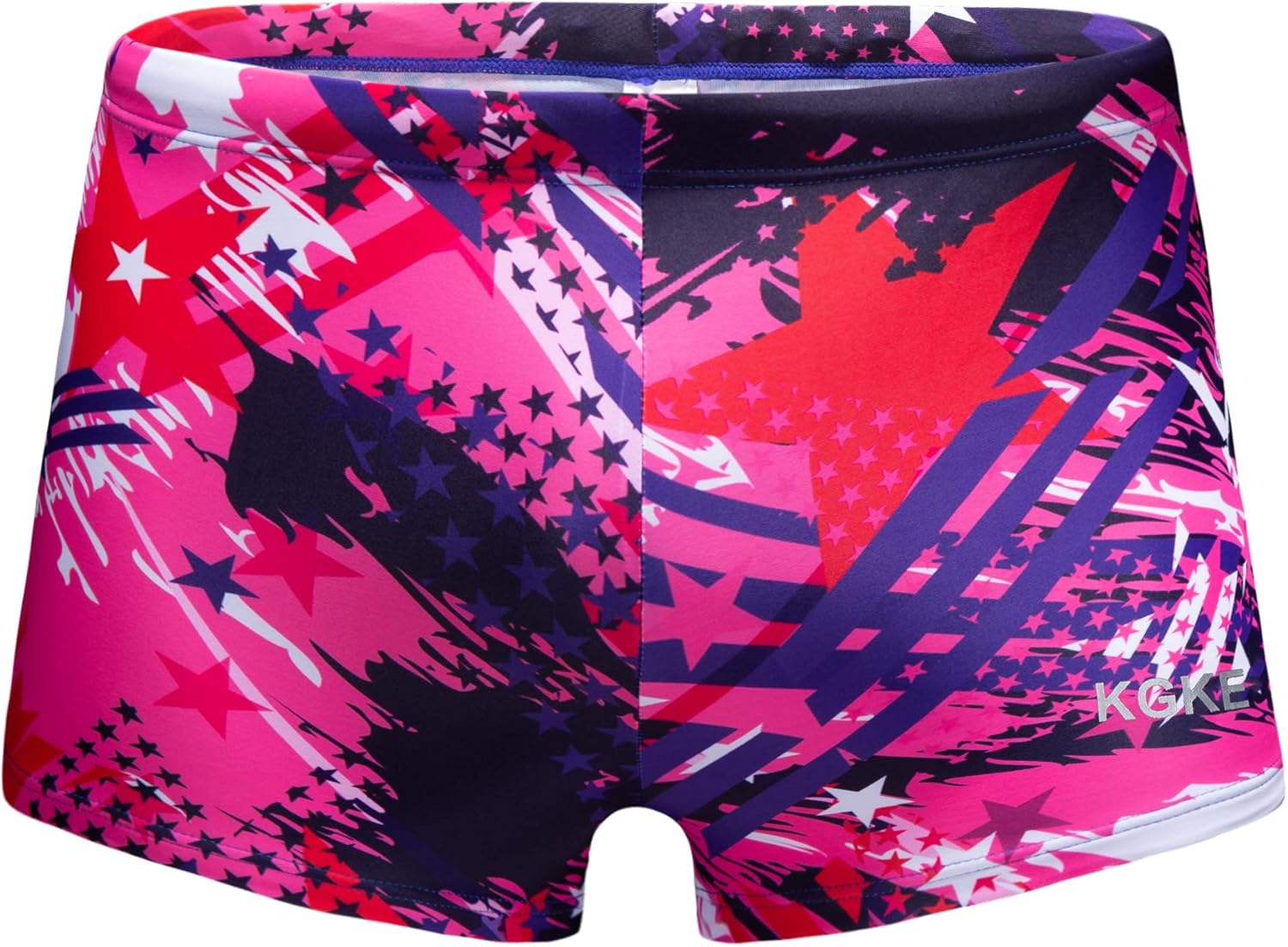 KGKE Men's Square Leg Short Swim Suit Swimsuit for PBT Fabric Shape Retention Quick Drying: Clothing