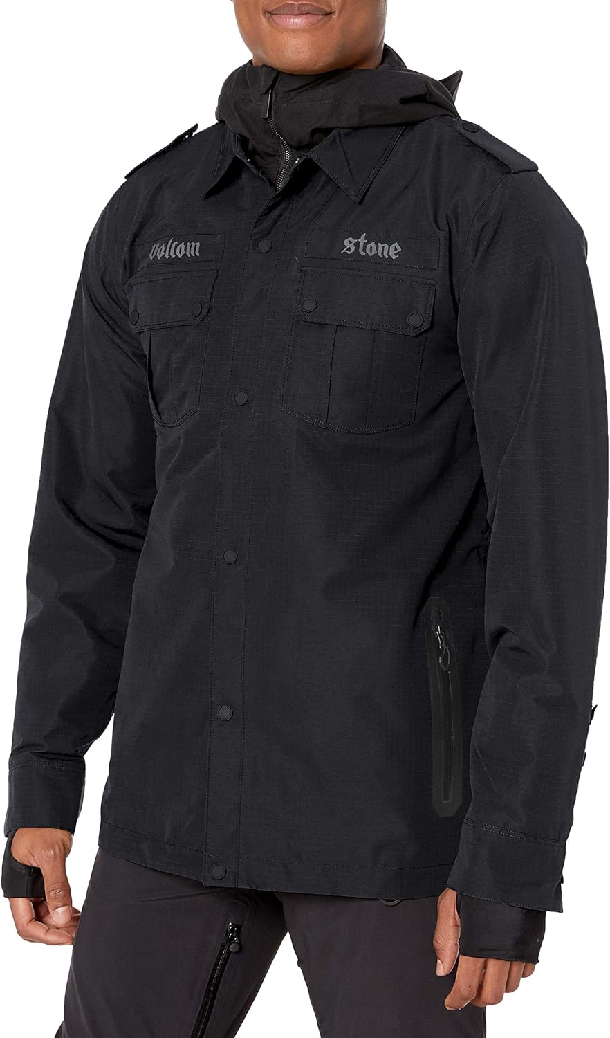 Volcom Men's Creedle2stone Military Style Snow Jacket: Clothing
