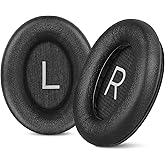 Aurivor Replacement Ear Pads for Bose QuietComfort 45 35 ii (QC45 QC35) Headphones, Anti-Tear Earpads Cushions for QC SE SC & New Quiet Comfort (Deep Bass), Softer Foam & Leather (Black)