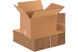AVIDITI Shipping Boxes Small 12"L x 10"W x 8"H, 25-Pack | Corrugated Cardboard Box for Packing, Moving and Storage