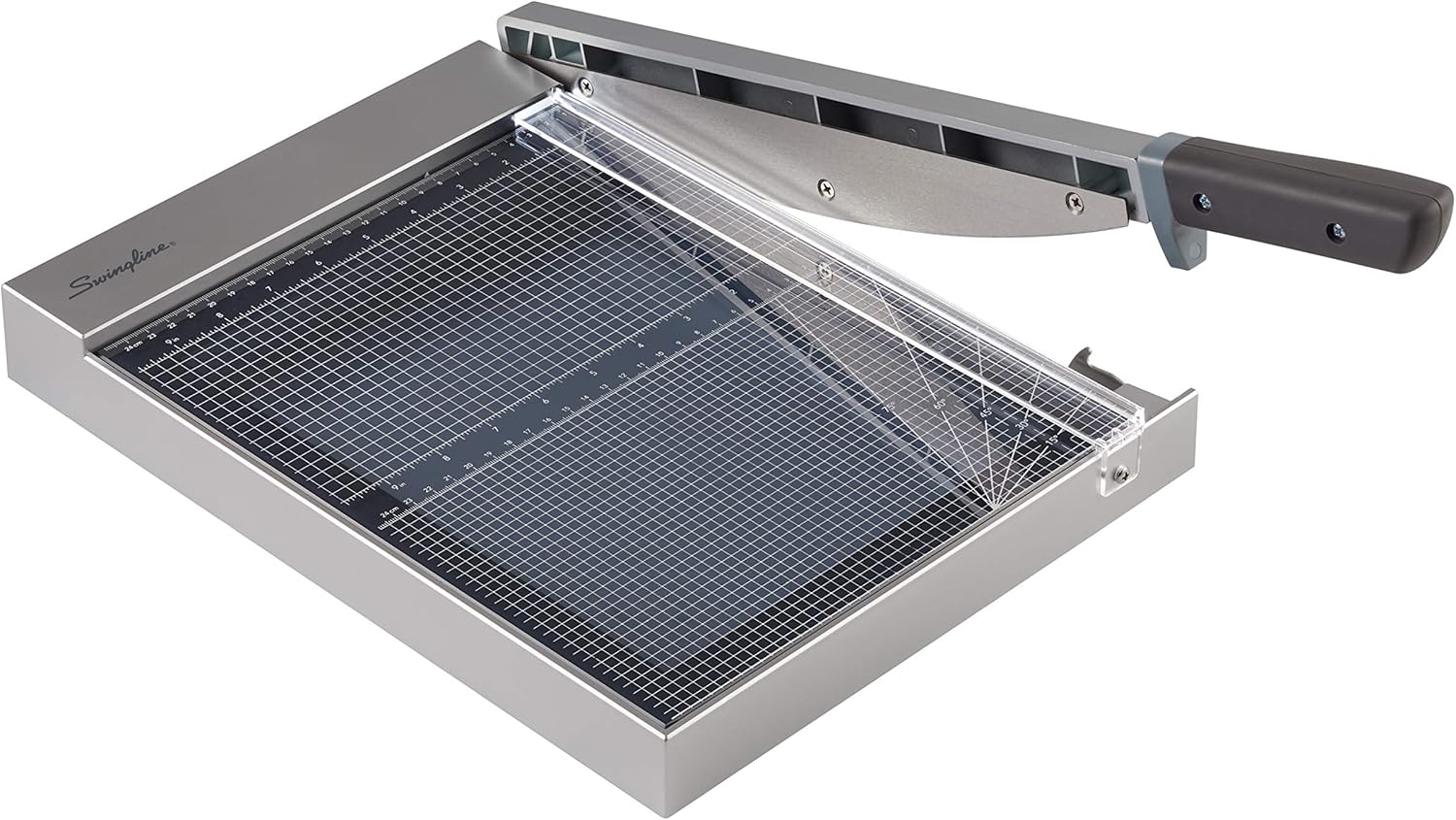 Swingline Paper Cutter, Guillotine Trimmer with EdgeGlow LED Cut Guide and Tempered Glass Surface, 12" Cut Length, 15 Sheet Capacity, ClassicCut 1215G (G7010003) : Office Products