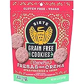 Siete Gluten Free Fresas Con Crema Cookies | Vegan | Grain Free | Non GMO | Dairy Free | Made with Almond Flour &amp; Coconut Oil | 4.5 Oz. Bag (Pack of 1)