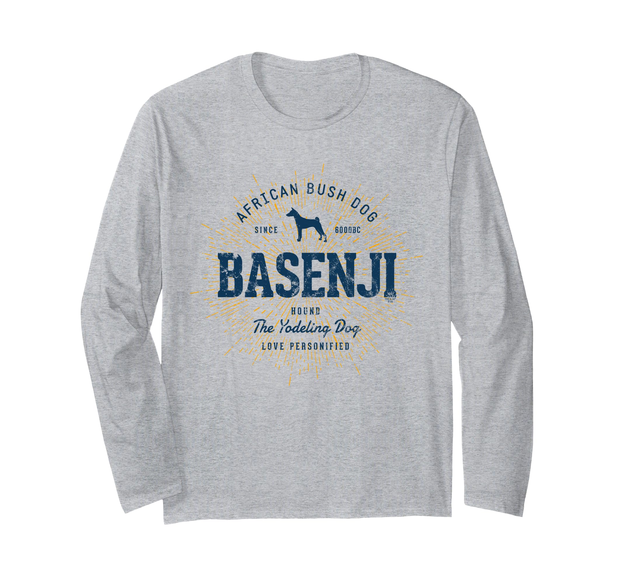 Vintage Basenji Retro Long Sleeve T-Shirt