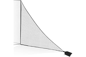 PARSLUE 6-10ft 1/2PCS Nylon Shank Net Golf Accessory with 1 Sang Bag, Easy to Install Side Net for Golf Nets and Simulator Premium Sports Net Hitting Nets (Red/Black)