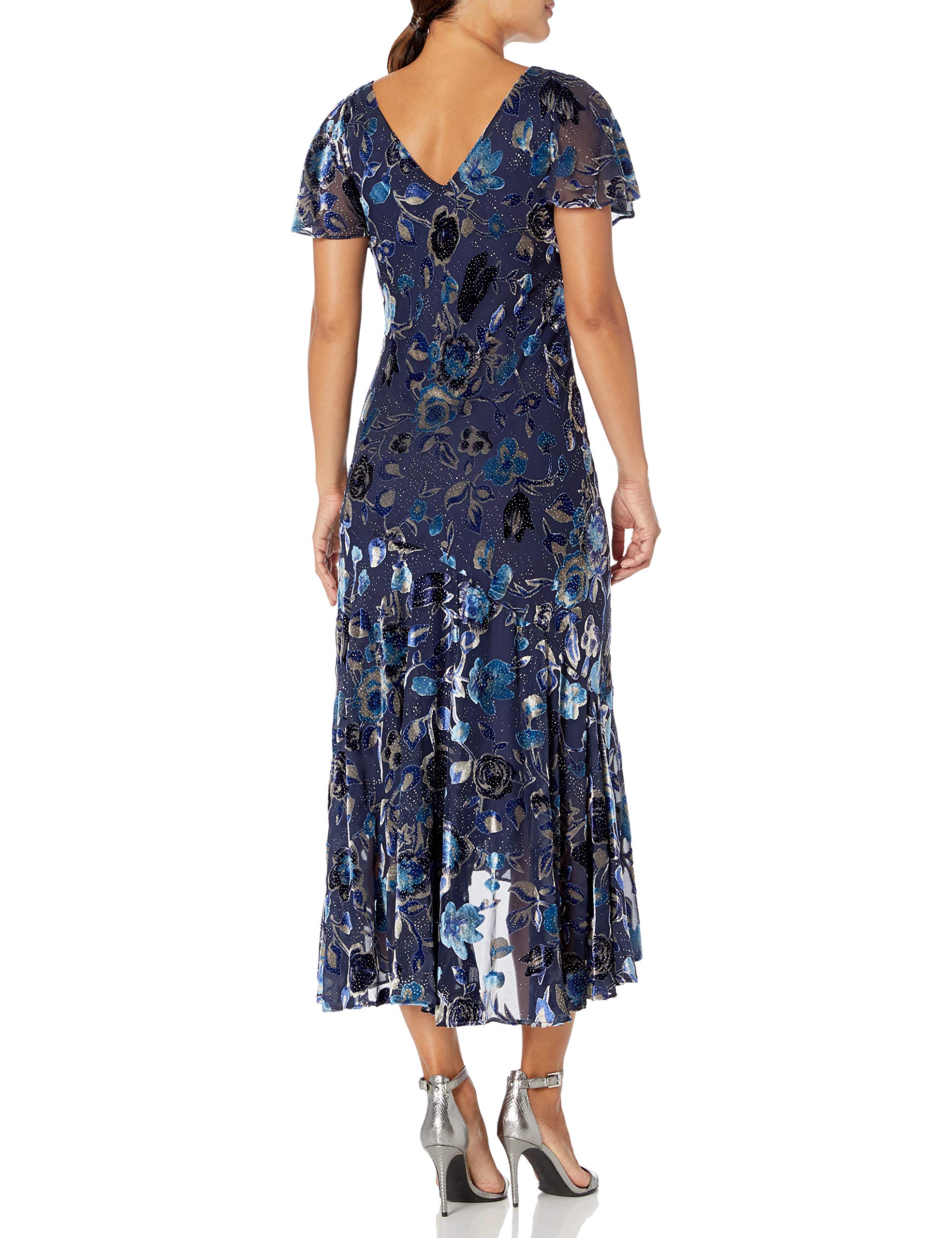 Alex Evenings Women's Long Velvet Burnout Dress (P - Choose SZ/color | eBay