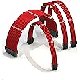 LINKUP - AVA 30cm PSU Cable Extension Sleeved Custom Mod GPU PC Braided w/Comb Kit | 1 x 24 P (20+4) | 1 x 8 P (4+4) CPU | 2 x 8 P (6+2) GPU Set | 300mm - Red