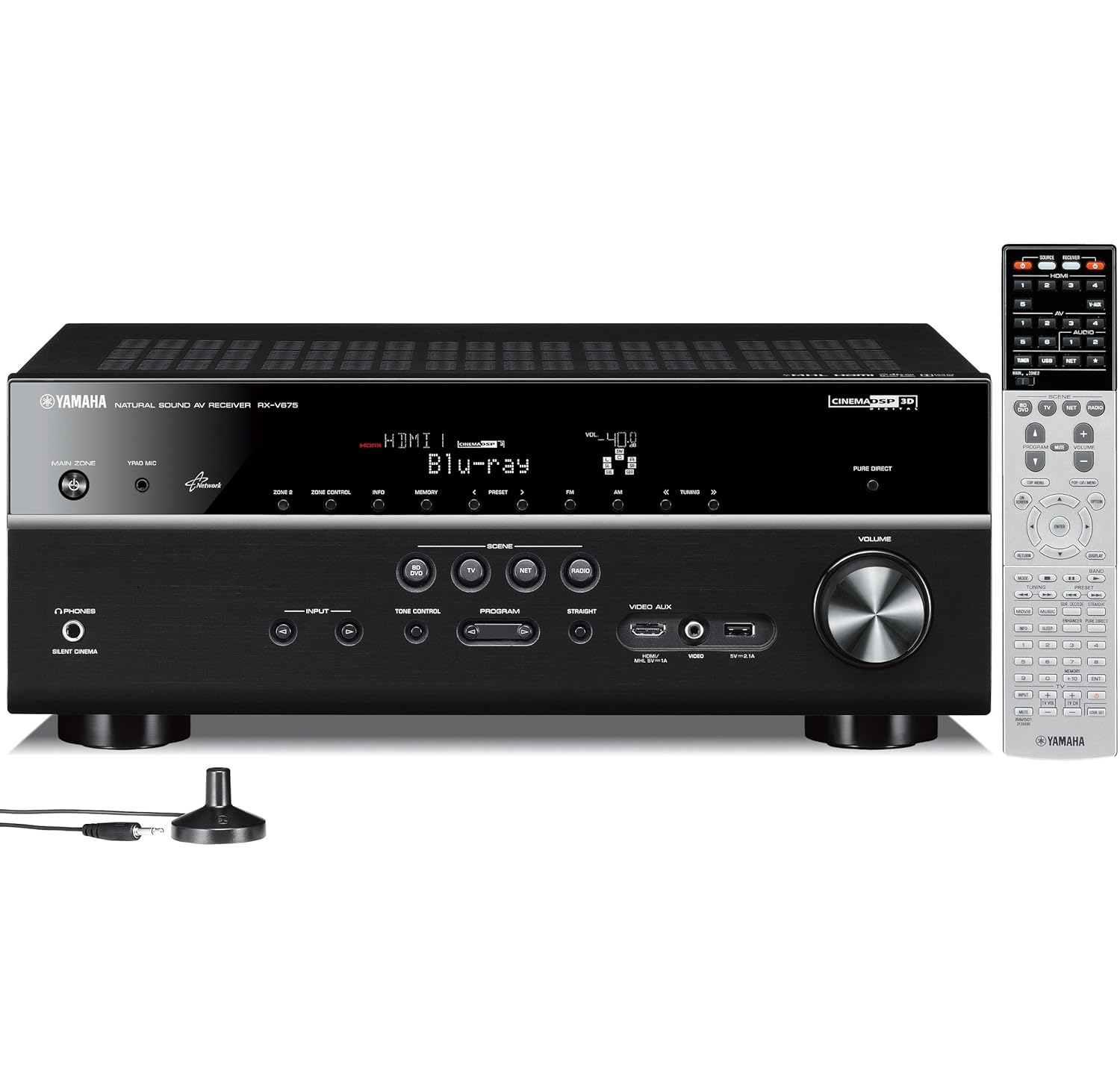 Amazon.com: Yamaha RX-V675 7.2 Channel Network AV Receiver with Airplay  (Discontinued by Manufacturer): Home Audio & Theater