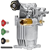 TOOLCY 3/4" Shaft Horizontal Pressure Washer Pump, 2600-3300 PSI @ 2.5 GPM | Power Washer Pump for Gas Washer - Compatible with Honda, Simpson and More