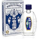 White Flower External Analgesic Balm Oil 20ml/ 0.676fl Oz., Authentic US import (1 bottle)