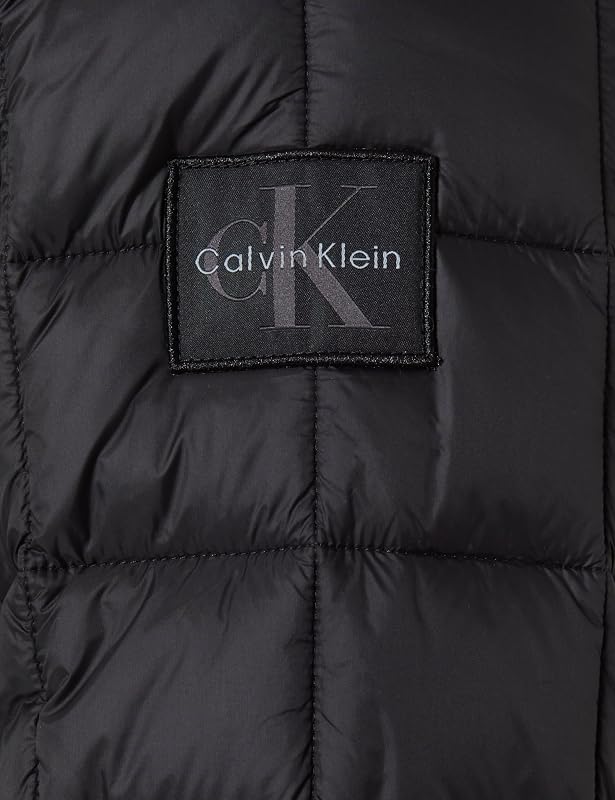 Herren Pufferjacke Nylon Quilted mit Stehkragen, Schwarz (Black), M