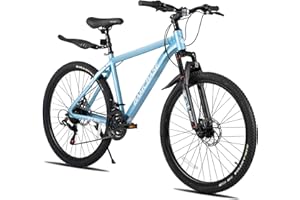 HH HILAND HILAND 26 27.5 Inch Mountain Bike, Mens and Womens Aluminum Frame MTB with 21 Speeds, Dis Brake, Hardtail Bicycle for Adults