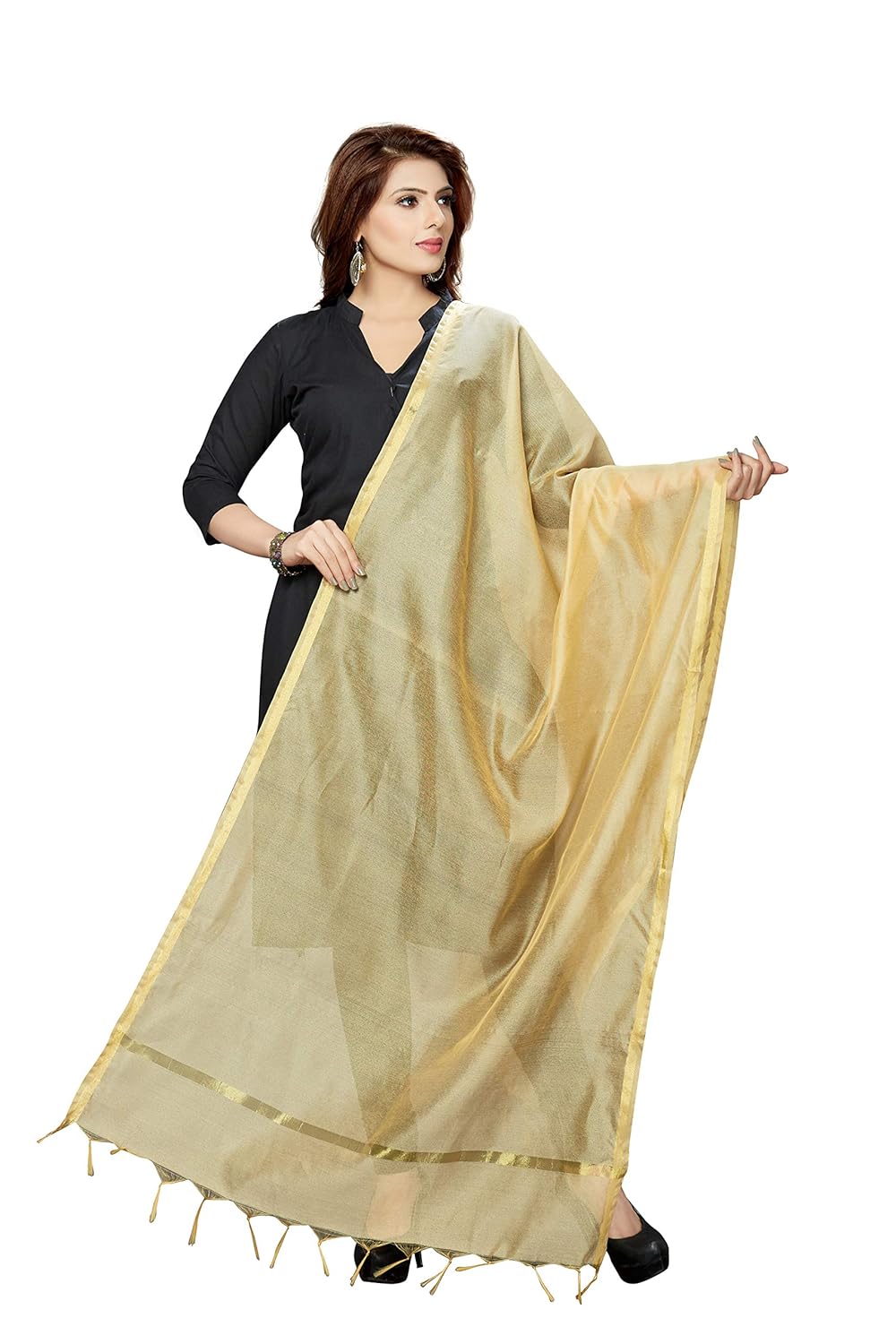 rani saahiba women's art silk dupatta