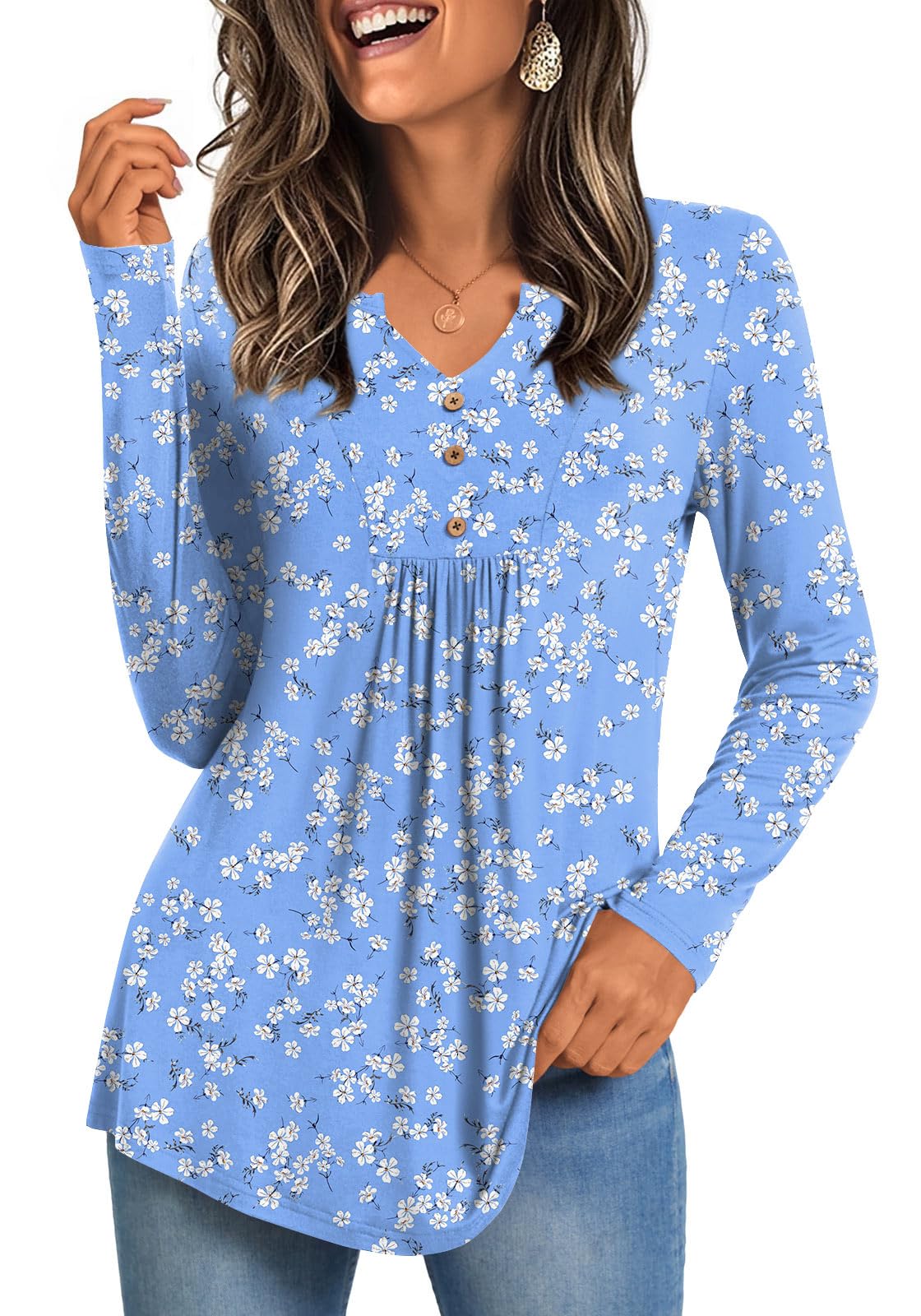CATHY Womens Long Sleeve Tops 2025 Fall Fashion