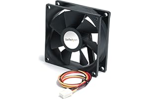 StarTech.com FAN9X25TX3L 92x25mm Ball Bearing Quiet Computer Case Fan with TX3 Connector (Black)
