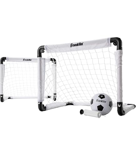 BOHEN Juego De 2 Porterías De Fútbol Portátiles De 6 X 4 Pies/9 X 5 Pies, Con Bolsa De Transporte, Fácil De Plegar Y Ligero, Diversión Para Juegos De Entrenamiento En Interiores