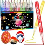 YITHINC 60 Color Acrylic Paint Pens Set for Rock Canvas Glass Wood