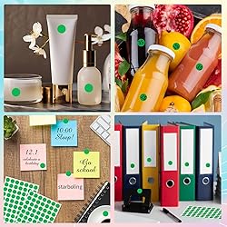 Dot Stickers,1/2 Inch Dark Green Circle