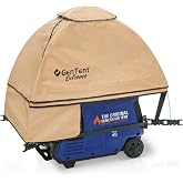 GenTent Inverter Generator Tent, Tan, Original - Extreme | Waterproof, NFPA-Rated, Ripstop Vinyl Running Cover, for Fully Encased Inverters with Case Perimeters up to 120 inches
