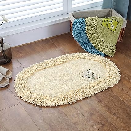 Amazon バスマット 足拭きマット 綿 風呂バスマット 室内 浴室 洗面所 可愛い 北欧 シンプル 滑り止め 洗える 吸水 丸洗い 花模様 防 カビ 無地 触さよい ふわふわ 抗菌 汚れ防止 厚手 高機能 45 70cm Hifeos 浴室足ふきマット 通販