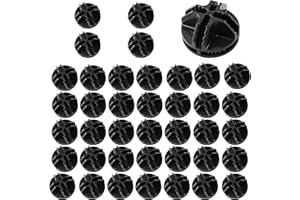 AUXBC 40PCS Cube Connectors Plastic Storage Wire Cube Connectors ABS Connectors Organizer for Modular Closet Storage Organizer, Wire Shelving, Wardrobe, Shoe Rack Clips, Pet Carrier, Black