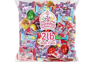 KANDY KORNER Easter Chocolate Mix, Easter Candy Variety Pack, Chocolate Easter Eggs, Bulk Easter basket stuffers, Easter candy individually wrapped, Enjoy the Delight of Easter Chocolate Variety Pack (2 Lb, Easter Chocolate Mix)