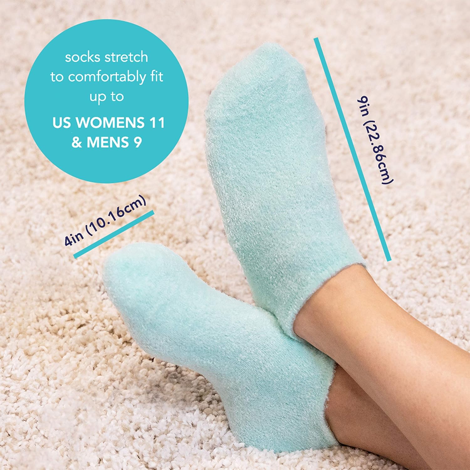 Barefoot Scientist Sleep On It Overnight Moisturizing Gel Socks, Nourish Your Feet : Beauty