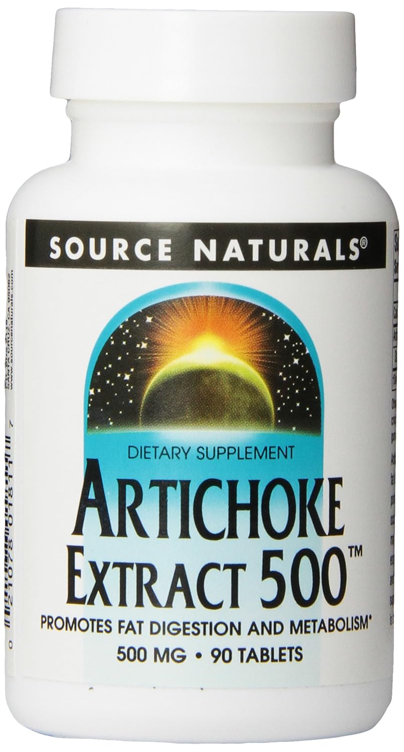 Source Naturals Artichoke Extract 500mg, 90 Tablets 90,1
