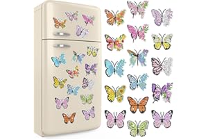 Umigy 16 Pcs Butterfly Diamond Painting Magnets for Refrigerator Butterfly Diamond Art Magnets DIY Diamond Painting Kits Diamond Art for Adults Kids Crafts Home
