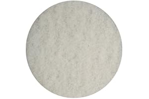 Bissell BigGreen Commercial 437.051BG Polish Pad for BGEM9000 Easy Motion Floor Machine, 12", White