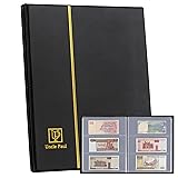 60 Pockets Currency Album-7.7" x 3.2" Banknotes