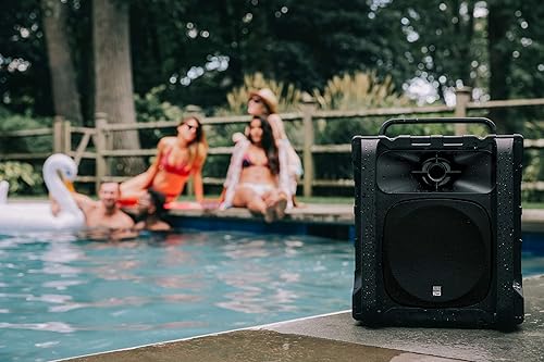 Altec Lansing Sonic Boom Waterproof Bluetooth Speaker with Phone Charger,  IP67 Outdoor Speaker, USB Chargi