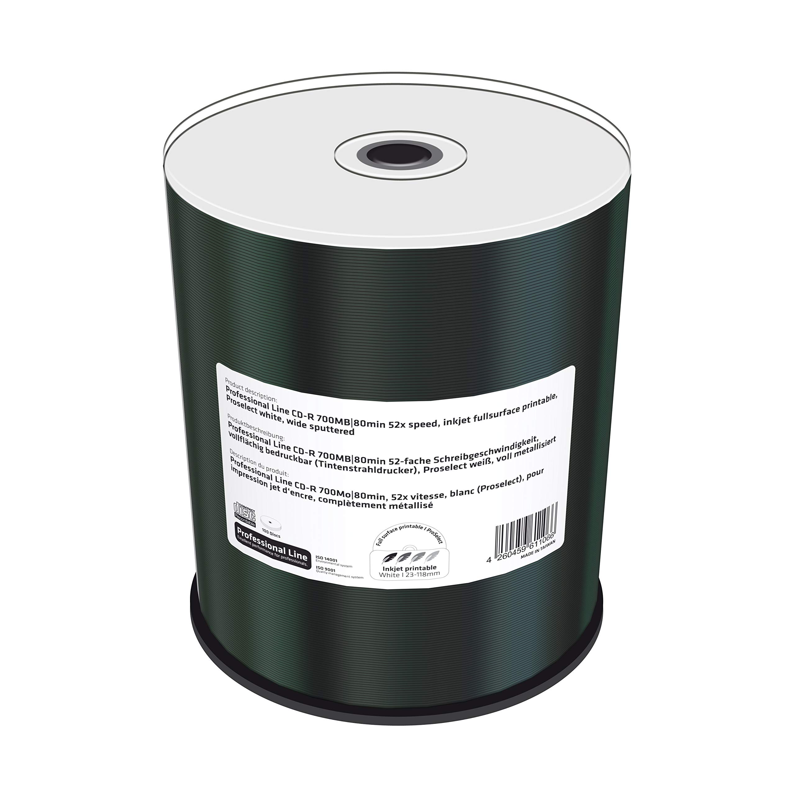 MediaRange mrpl501-c CD in White – CD-RW Virgin (CD-R, Cakebox)